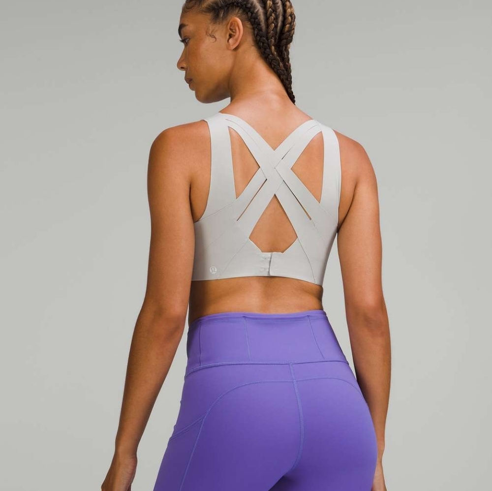Lululemon Enlite Weave-Back Bra *High Support, A–DDD(E) Cups Seal Grey